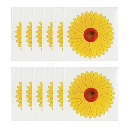 20pcs Window Fly Traps Floral Pattern Indoor Fly Trap for Home Use,Floral Pattern Design Sticky Fly Catcher Insect Flies Wasp Pest Killer