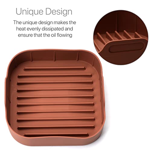 Air Fryer Silicone Pot, Reusable Food Safe Air Fryers Oven Accessories for Home Kitchen Restaurant Supplies, Replacement of Parchment Paper Liner
