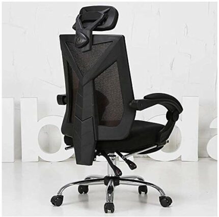 DSJ Office Chair Gaming Chair Ergonomic Chair Backrest Home Reclining Swivel/Blacka