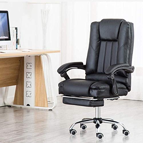 HJW Gaming Chair, Office Chair Long-Seat Home Swivel Chair Backrest Student Chair 145 ° Back Reclining Armchair