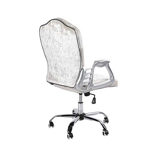 LUKEO Computer Chair with Adjustable Rotating Velvet Chair Computer Chair Study Office Swivel Chair Home Lift Swivel Chair Desk Chair