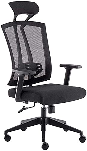 HJW Game Chair Mesh High Back Swivel Office Chair Adjustable Armrest Breathable Mesh Home Computer Chair Desk Chair Armchair