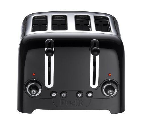 Dualit 46205 4 Slot Lite Toaster in Black Finish
