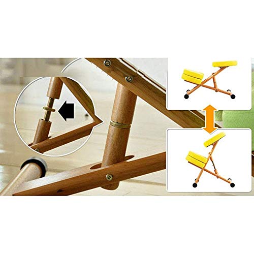 LZQDM Office Chairs Ergonomic Kneeling Chair Home Office Chairs Thick Cushion Adjustable Improve Posture Now Neck Pain Comfortable Knees and Stra