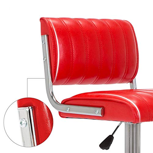 LZQDM Mid Back Task Chair Low Back Leather Swivel Office Chair Computer Desk Chair Retro with Armless Ribbed