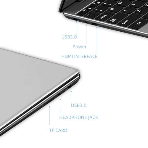 aichiw Laptop Windows 10,15.6 inch FHD 1920x1080 Notebook Computer Laptop,Intel Processor 16GB DDR4 256GB SSD, Fingerprint Unlock, USB 3.0, Dual