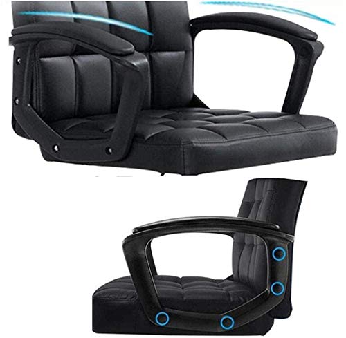 HJW Home Office Desk Chairs Computer Gaming Chairs Office Chair Ergonomic 360 Degree Swivel Pu Seat Computer Chair Armchair