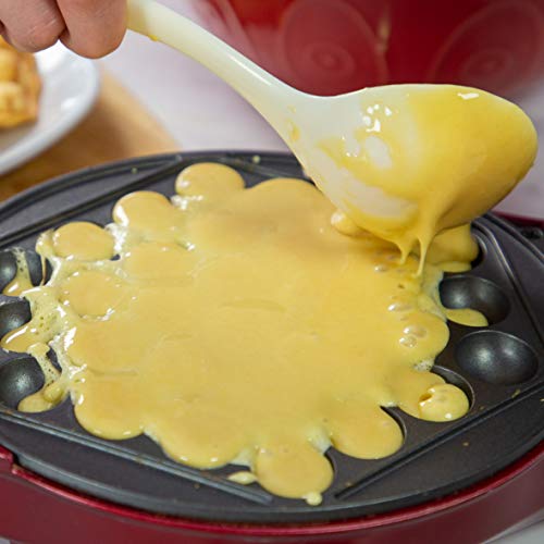 Global Gizmos 35539 Bubble Waffle Maker / 700W / Unique Thermostatic Design / 180° Dual Sided Cooking System/Easy Clean, 700 W,