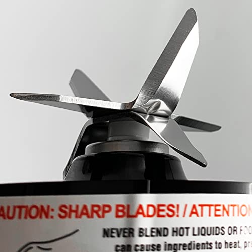 AUMUA Spare Blade for NutriBullet 1200 Series Blender, 6 Fins Replacement Blade Part Compatible with NutriBullet 1200W Balance/Lean Extractor