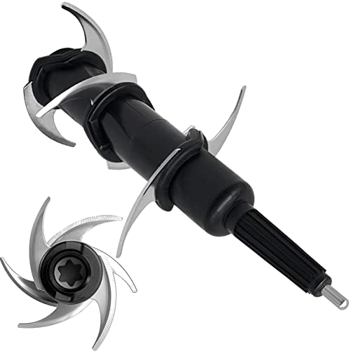 Stacked Blade Compatible with Ninja Food Processor and Blender with Auto-iQ 1200W BN800UK BN750UK, Nutri Ninja Extractor Blade Replacement Part f