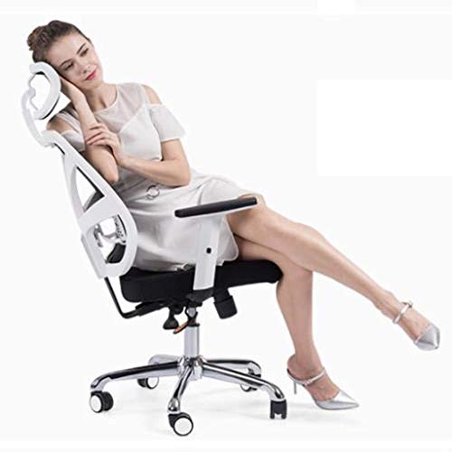 LZQDM Black Office Chair with Arms and Back Support Executive Adjustable Computer Chair Swivel Ergonomic Desk Chair Comfy Padded for Office/Home/