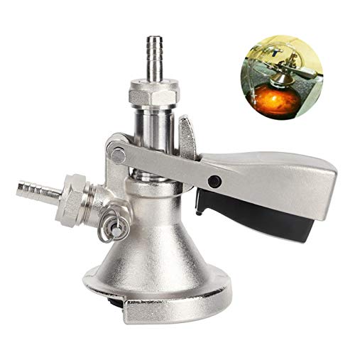 Beer Keg Coupler, A Type Keg Coupler Stainless Steel Beer Keg Connector, Dispensing Equipment Accessory