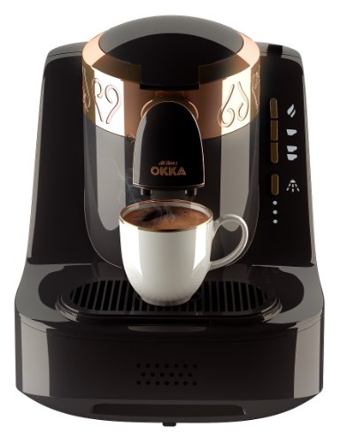 Arzum OK001 Automatic Turkish Coffee Machine, 710 W, 1 Liter, Black/Copper
