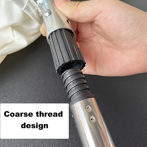 4.2M Apple Picker with Telescopic Handle, Fruit Picker, Fruit Picker Tool with Lightweight Stainless Steel Connecting Pole and Fabric Bag, Fruit