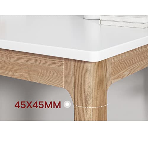 N/A Solid Wood Desk Home Desktop Computer Desk Small Apartment Writing Desk Bedroom Study Table Without Chair (Color : D, Size : 80cm)