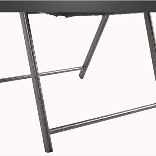 n/a Classic Leather Office Desk Guest Chair with Metal Frame, Comfortable and Breathable, Black