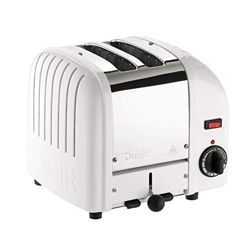 Dualit Classic 2 Slice Vario Toaster| Stainless Steel, Hand Built in the UK| Replaceable ProHeat Elements| Heat Two or Four Slots, Defrost Bread,
