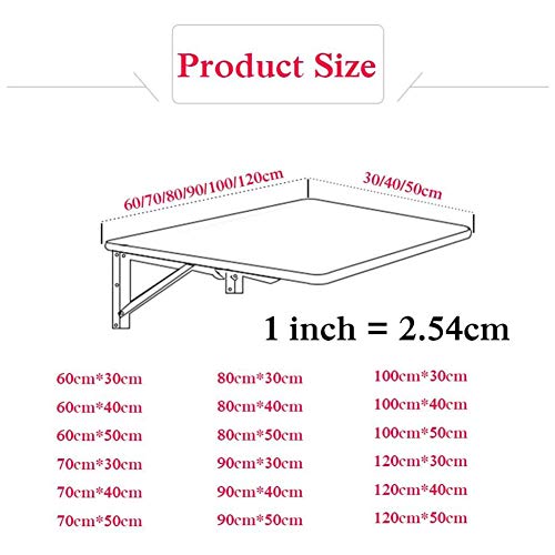 LUNEZY Compact Computer Desk, White, Kitchen Heavy Duty Fold Down Dining Table, Study Writing Table Workstation For Home Office,70cm*40cm/28 * 16