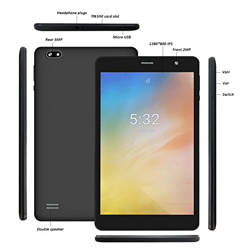 SZTPS Android 11 Tablet internet tablet 8-inch 16GB Storage 128GB TF Expansion, 1280x800 IPS Touchscreen Display, Support Wi-Fi, Bluetooth