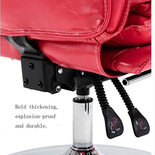 LZQDM High Back Office Chair Ergonomic Desk Chair PU Leather Computer Chair Task Rolling Swivel Stool Executive Chair with Lumbar Support for Hom