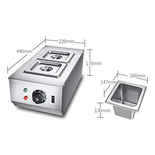 Fayelong Chocolate Tempering Machine Melting Pot Electric Auto Chocolate Heater Liquid Warmer Stainless Steel 6L Capacity 2 Tanks Commercial Home