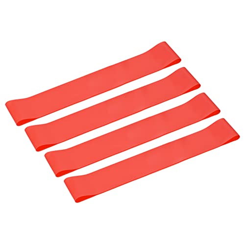 MECCANIXITY Anti Slip Feature Chair Bands, Flexible Seating Elastic Latex Bands for Home Office, Half Fold Length 250mm, Thickness 0.5mm, Red Pac