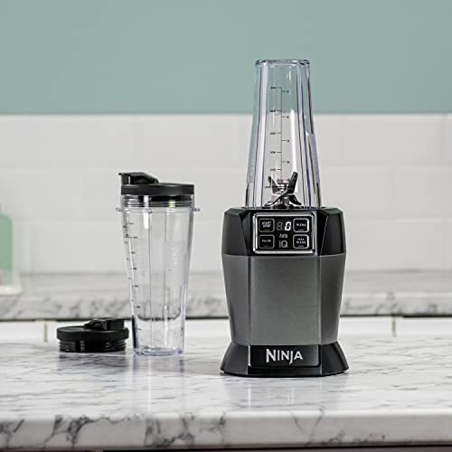 Ninja Blender with 2 Automatic Programs: Blend & Max Blend, Pulse Setting, 2x 700ml Cups with Spout Lids, 1000W, Dishwasher Safe Parts, Smoothie
