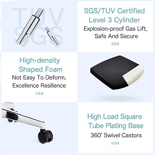 iOCHOW Office Chair Mesh Desk Chair: Breathable High Back Ergonomic Office Chair with Adjustable Headrest and 3D Armrest, 130° Reclining Comforta