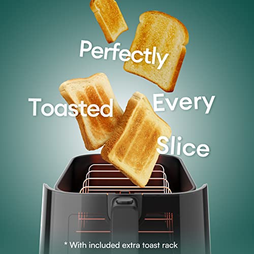 CHEFREE Air Fryer, 6-in-1 Smart Programmes, Health Air Fryer and Toaster, ViewCook Window, 5L Family Sized Yet Compact, Oil Free & Less Fat & Sav