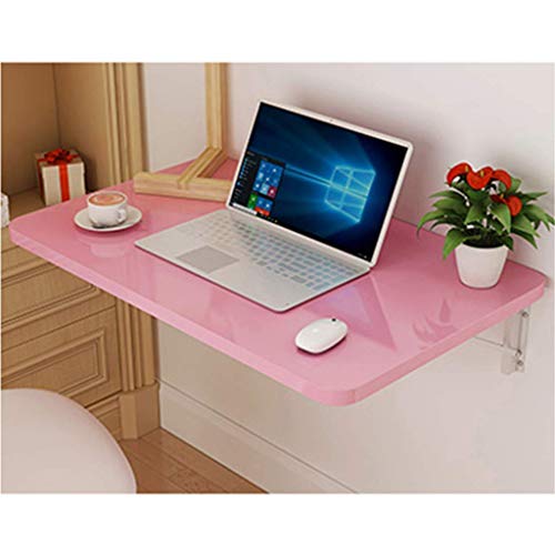 SKOAJAS Workspace Organizer Folding Table, Wall-Mounted Table Kitchen Wood Dining Tables Kitchen Multi-use Computer Laptop Desk Space Saving for