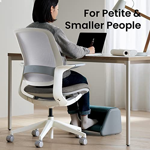 SIDIZ T25 Small Ergonomic Office Chair : Home Office Desk Chair for Petite Adults (4' 9" or Over), Adjustable Seat Height, Weight-Activated Auto