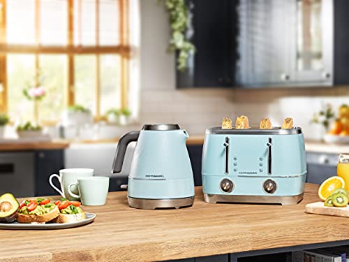 Beko Cosmopolis Dome Kettle WKM8307T, Retro Duck Egg Teal Design, 1.7L Capacity 3000 W, Includes Removable Lid, Easy Pour Spout & Boil Dry Protec