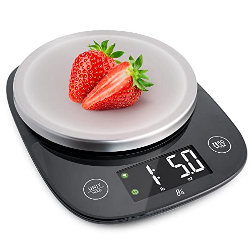 Greater Goods Perfect Portions Food Scale - for Weighing Nutritional Meals, Calculating Facts, and Portioning Snacks | Resolution in Grams or Pou