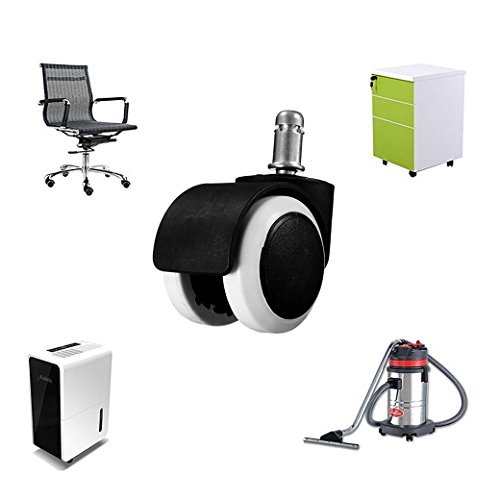 QH-Shop Chair Replacement Wheels Mute Office Chair Wheels for Office Chairs Protecting Hard Wood Floor for Office School Home 2 Inch 5 Pieces