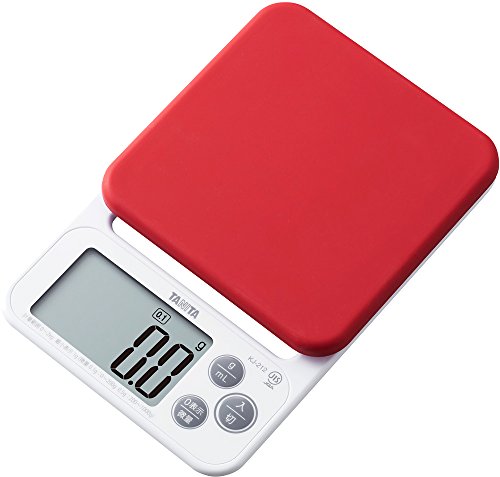 Tanita KJ-212 WH Cooking Scale, Kitchen Scale, Cooking with Silicone Cover, Digital, 4.4 lbs (2 kg), 0.04 oz (0.1 g), White, Washable Cover