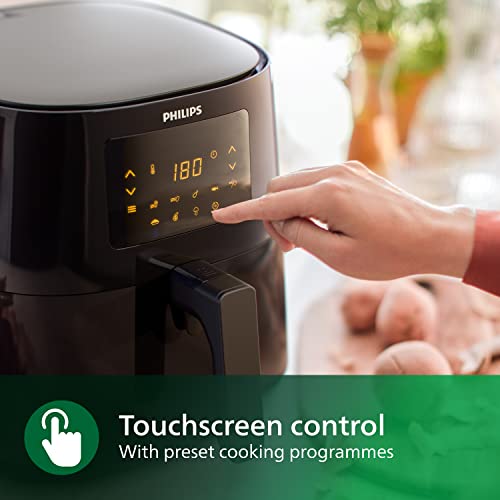 Philips Airfryer 3000 Series L, 4.1L (0.8Kg), 13-in-1 Airfryer, 90% Less fat with Rapid Air Technology, Digital, Recipe app (HD9252/91)