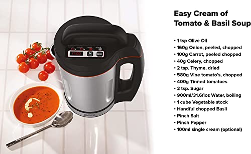 Daewoo SDA1714 Maker | Usage-1000W | 1.6L Capacity | Ideal for Smooth & Chunky Soup | Led Indicator Lights | Overfill and Overspill Sensors, Stai
