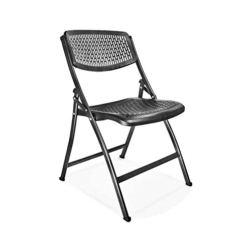 LXXSH Folding Chair Meeting Chair Office Chair Meeting Room Chair Training Chair Home Backrest Chair Computer Chair Meeting Chair (Color : Black)
