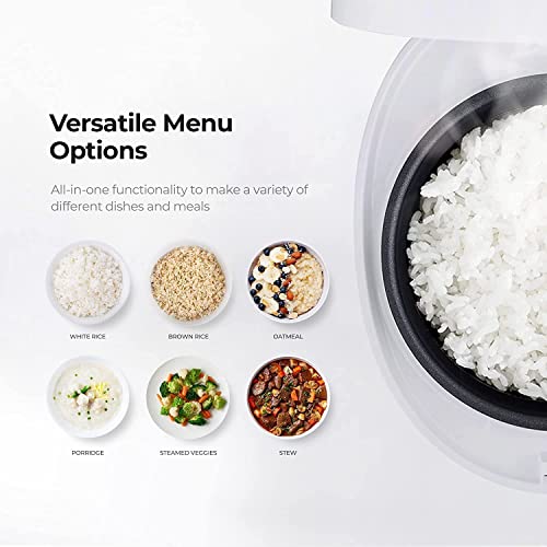 CUCKOO CR-0675F | 6-Cup (Uncooked) Micom Rice Cooker | 13 Menu Options: Quinoa, Oatmeal, Brown Rice & More, Touch-Screen, Nonstick Inner Pot | Wh