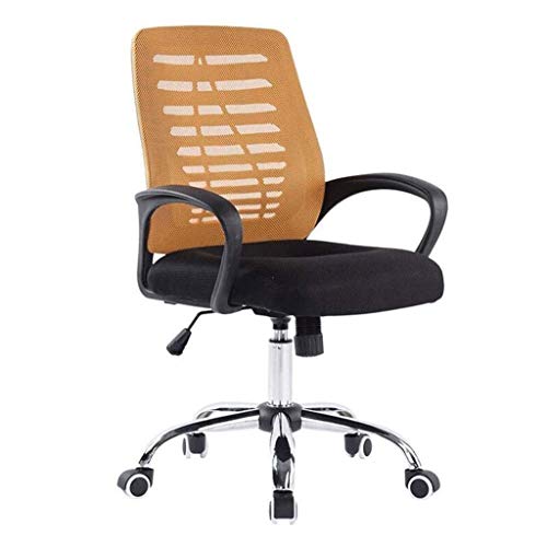 LZQDM Office Chair- Ergonomic Computer Chair Mid Back Mesh Desk Chair Lumbar Support Modern Executive Adjustable Stool Rolling Swivel Chair (Colo
