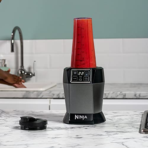 Ninja Blender with 2 Automatic Programs: Blend & Max Blend, Pulse Setting, 2x 700ml Cups with Spout Lids, 1000W, Dishwasher Safe Parts, Smoothie