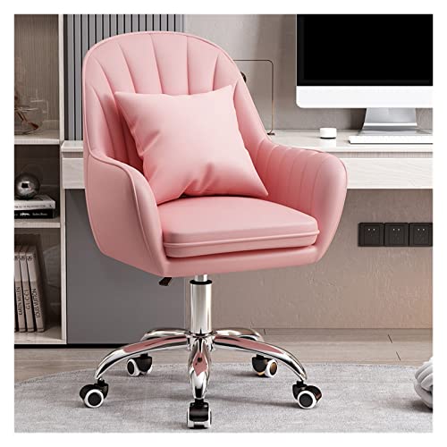 WALNUT Chair Home Backrest Comfortable Long-Sitting Office Chair College Student Girl Dormitory Study Chair Makeup Chair (Color : Argento, Size :