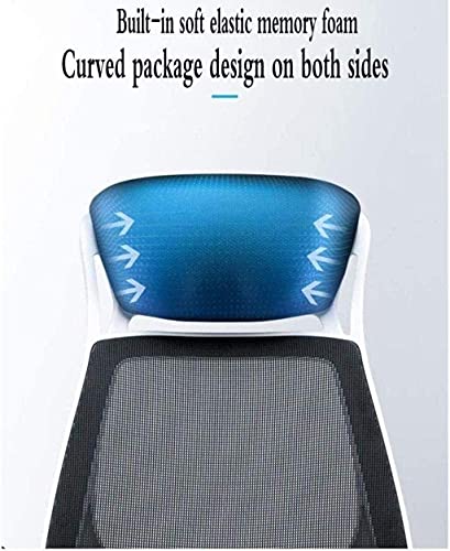 HJW Swivel Office Chair Computer Chair Home Lift Chair Rotatable Handrail Ergonomic Backrest High Back Task Chair Armchair