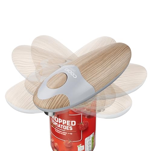 Cooks Professional Electric Can Opener | Automatic Cordless Tin Opener for Arthritic & Arthritis Hands | Hands Free Operation Can Openers | One T