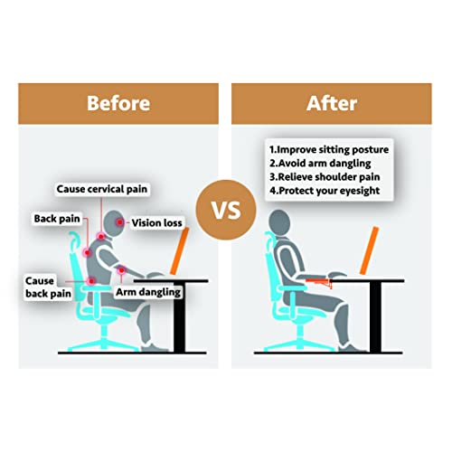 HONJIE Computer Desk Extension Board, Suitable for Office desks, Sturdy Mouse arm Support, Computer Desk Extender, Suitable for Home and Office (