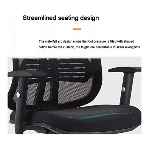 ZCMEB Mesh Office Chair Ergonomic Office Chair Computer Desk Chair, Mesh Seat and Back, Wide Headrest, Adjustable Lumbar Support