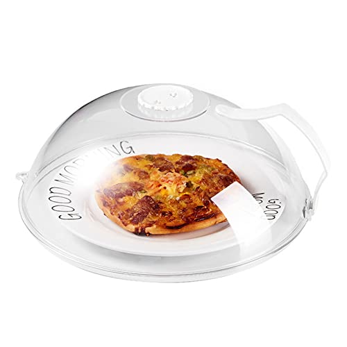 Hwtcjx 6 Pcs Microwave Cover, Plate Covers, Microwave Lid, Microwave Food Cover, Silica Gel + PP, Safe and Non-toxic, Easy to Clean, for Refriger