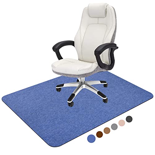 Corduroy Chair Mat for Hardwood Floor, 55"x35" Office Chair Mat Desk Chair Mat for Rolling Chair, Large Anti-Slip Backing Low-Pile Office Rug Flo