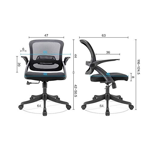TJLSS Ergonomic Office Chair with Breathable Mesh Seat Computer Chair with Adjustable Seat Height and Back Recline Desk and Task Chair with Firm