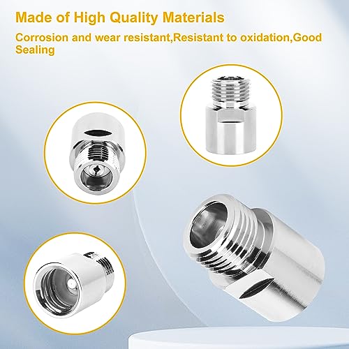CO2 Cylinder Adapter, Soda Stream Adapter Female Thread TR21-4 to Male Thread CGA320 for A Variety of Soda Machines